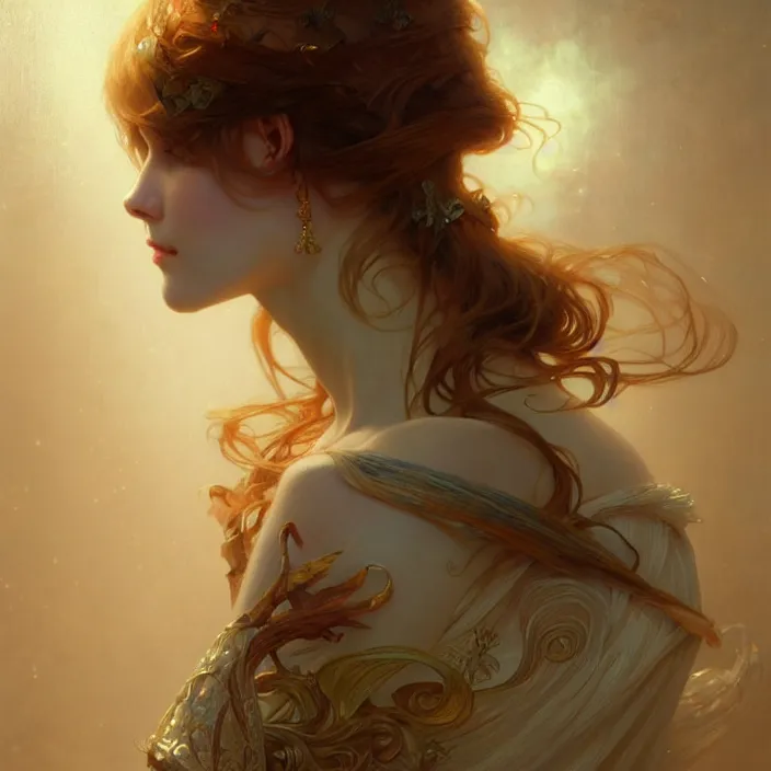 Image similar to Elohim, diffuse lighting, fantasy, intricate, elegant, highly detailed, lifelike, photorealistic, digital painting, artstation, illustration, concept art, smooth, sharp focus, art by John Collier and Albert Aublet and Krenz Cushart and Artem Demura and Alphonse Mucha