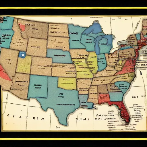 Image similar to a road map of the united states of america