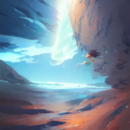 Image similar to icy comet in the air, black scraps trailing, behance hd artstation by jesper ejsing by rhads, makoto shinkai and lois van baarle, ilya kuvshinov, ossdraws