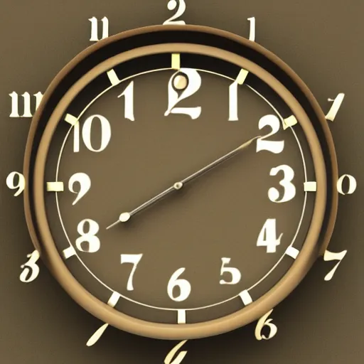 Image similar to clock arabic numerals