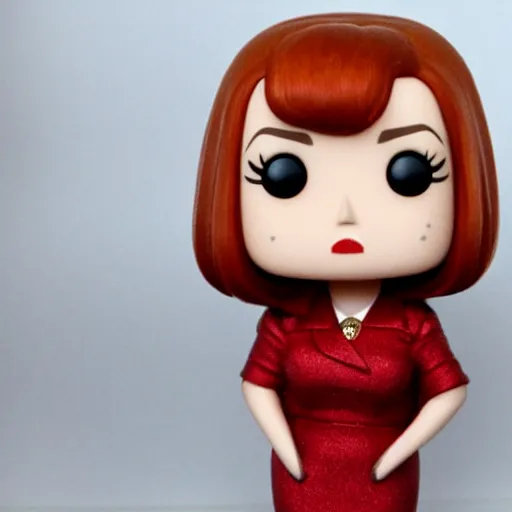 Prompt: Funco POP of Joan Holloway of the TV Show Mad Men