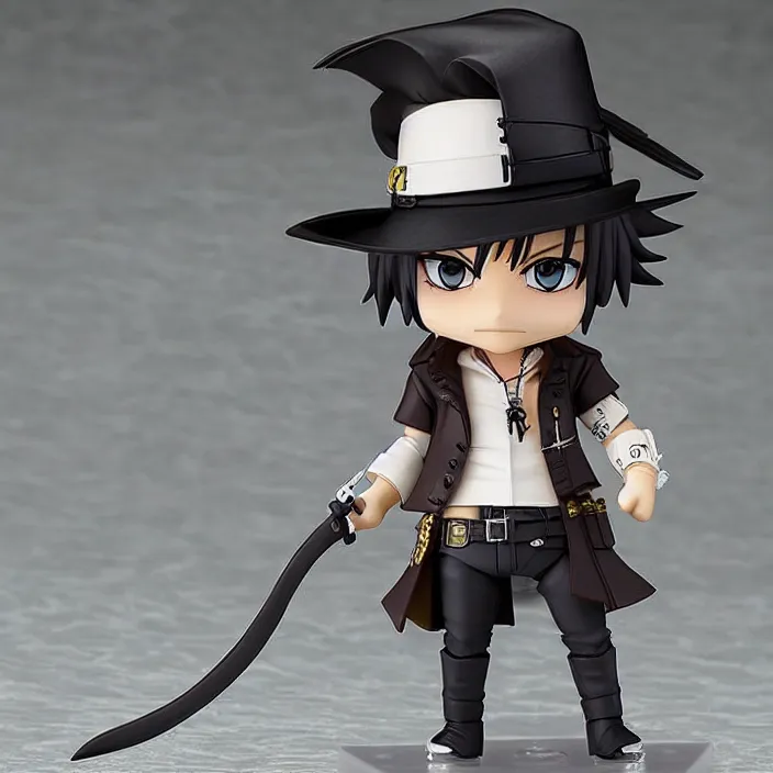 Image similar to Johnny Depp, An anime nendoroid of Johnny Depp, figurine, detailed product photo