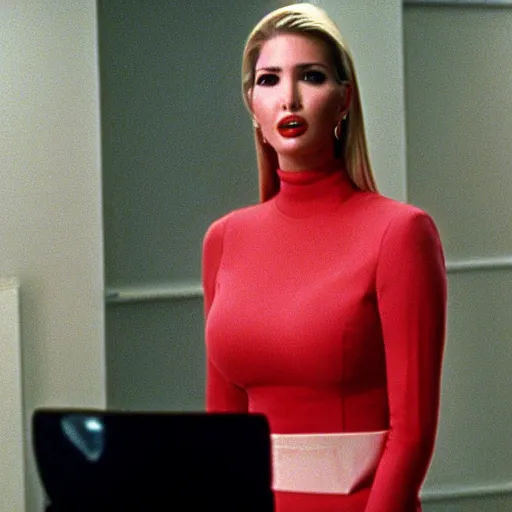 Image similar to Ivanka Trump in American Psycho (1999)