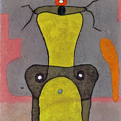 Image similar to a painting of bug by paul klee, intricate detail, expressionism