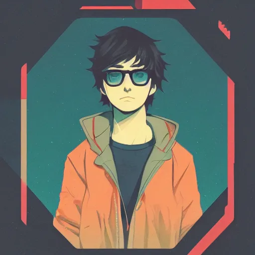 Prompt: a ultradetailed hacker profile picture by sachin teng x makoto shinkai, stylish