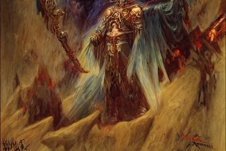 Prompt: an ancient evil sith lord. art by gaston bussiere.