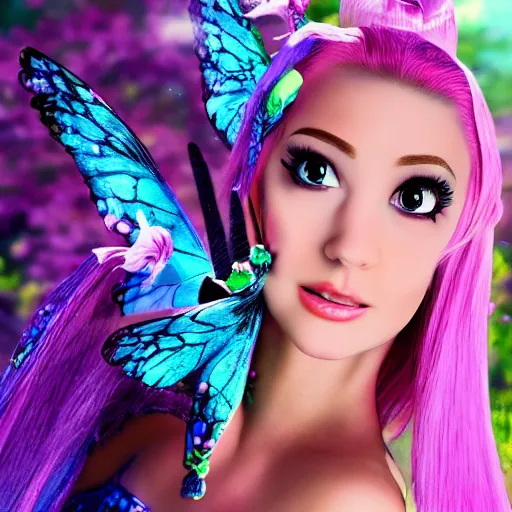 Prompt: bloom from winx in real life | portrait photograph