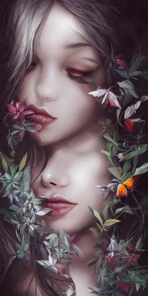 Prompt: Eclectic Nature, artwork by artgerm, eyes open