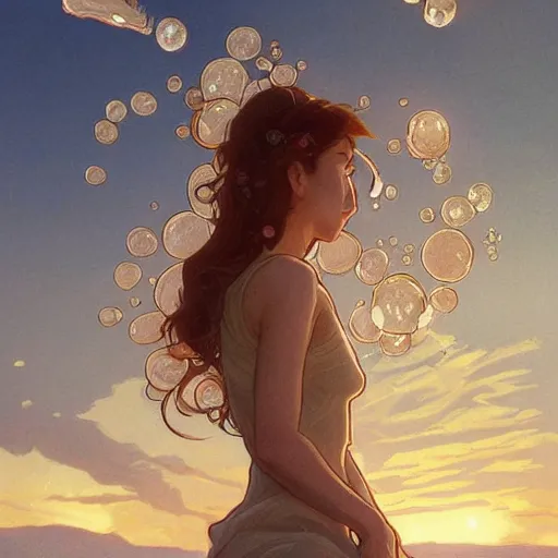 Prompt: clear portrait of bacteria, adorable appearance!!!, golden hour, happy apearance, cottagecore!!, background hyper detailed, character concept, full body, dynamic pose, intricate, elegant, highly detailed, digital painting, artstation, concept art, smooth, sharp focus, illustration, art by artgerm and greg rutkowski and alphonse mucha