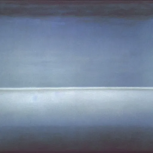 Image similar to the abstract painting'arctic void ', by caspar david friedrich!!!, by rothko!!!