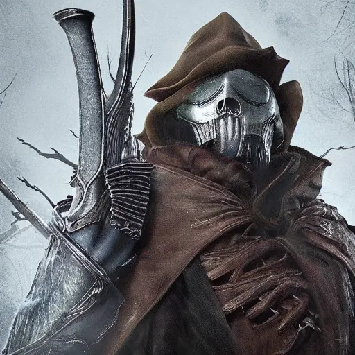 Prompt: A hunter from 'Bloodborne' as coach Belichick