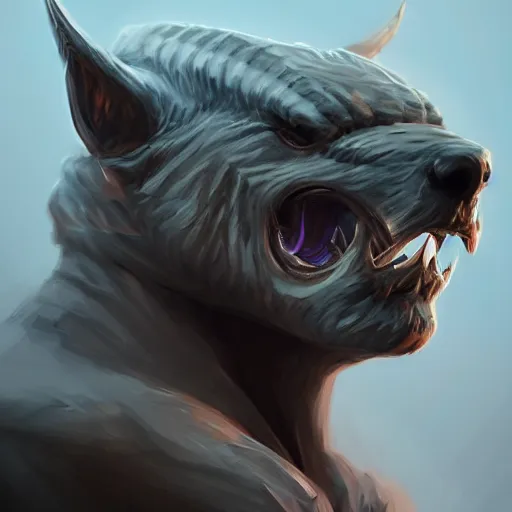 Image similar to humanoid animal, bust shot, smooth, intricate, elegant, power aura, digital painting, artstation, concept art, sharp focus, illustration, art by jason chan and riot studios,