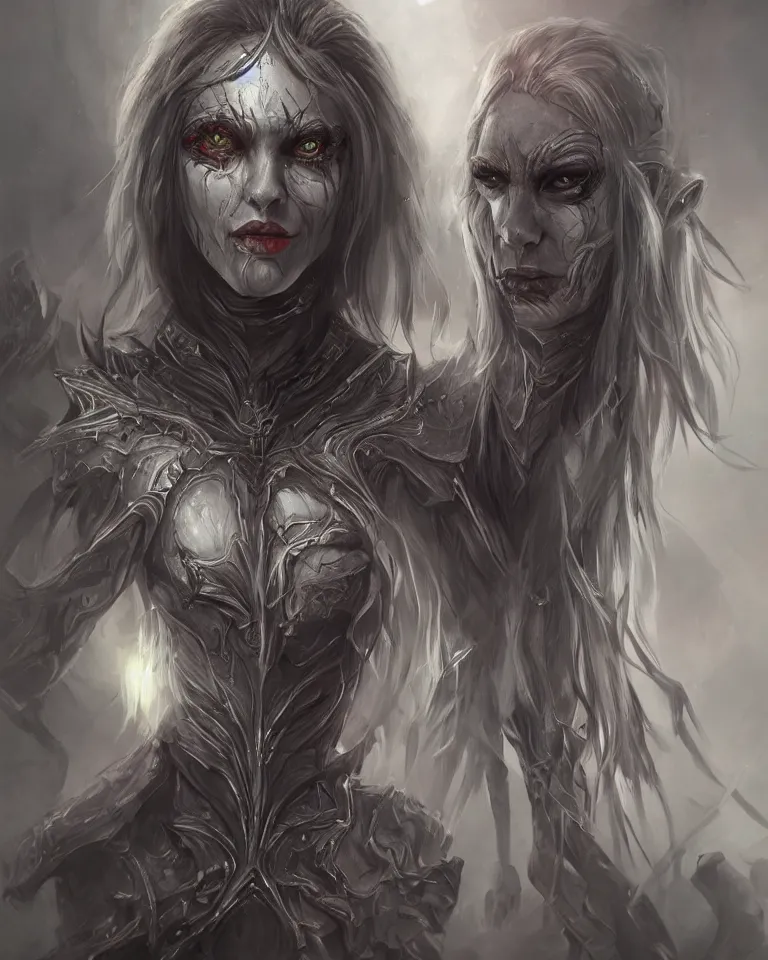 Image similar to detailed portrait of the nightmare queen, detailed, realistic, concept art, character design, cinematic lighting