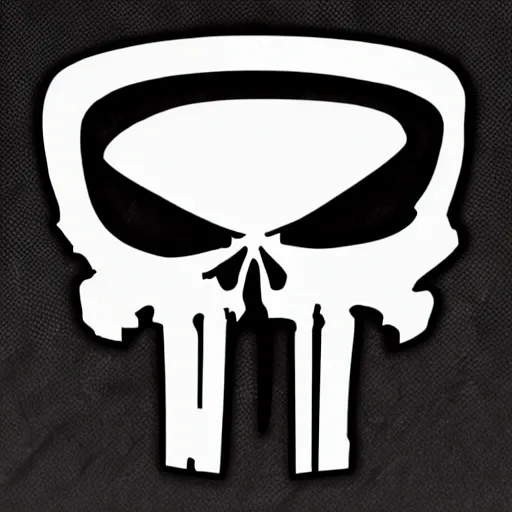 Image similar to the punisher skull logo
