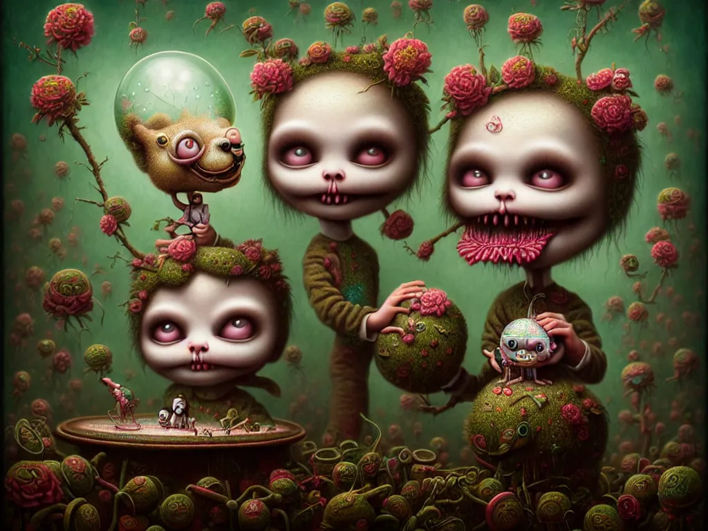 Image similar to highly detailed photo of happy, trending on deviantart, neo surrealism, sharp focus, 4 k, a lot of little details, octane, masterpiece, art by mark ryden