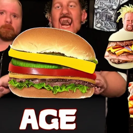 Image similar to Crowning of the new “Burger King” Masonic ritual demonstrated by Guy Fieri YouTube clickbait