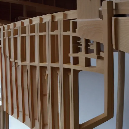 Image similar to complex japanese joinery