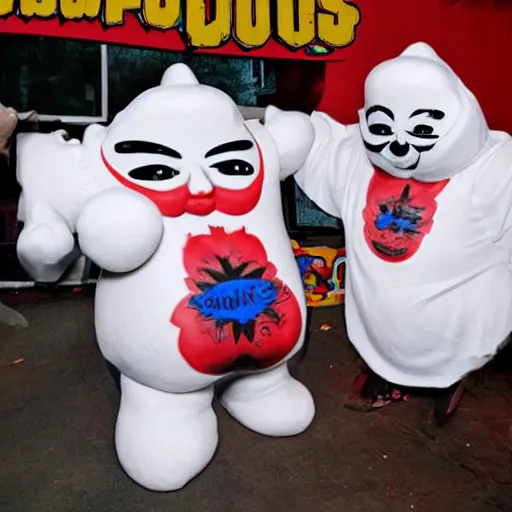 Image similar to juggalo Pillsbury doughboy