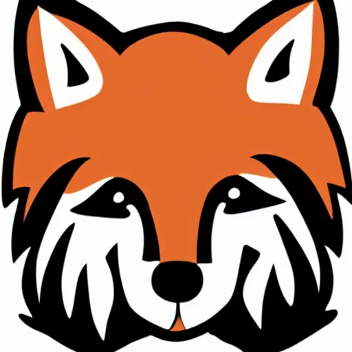 Prompt: a vector logo of a candle fox