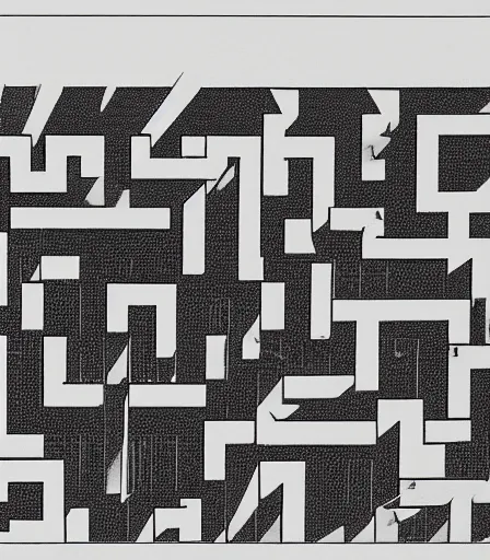 Image similar to a maze designed by berne becher and hilla becher