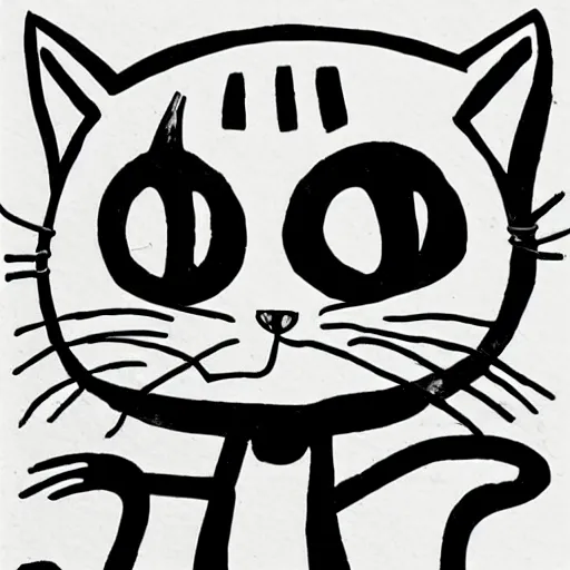 Cute Hello Kitty Cat Drawing by Botolsaos - Fine Art America