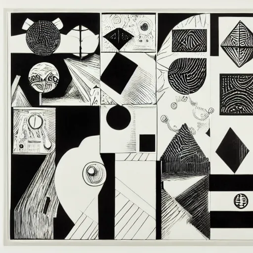 Image similar to two dices, white background, black and white, woodcut, beardsley, aubrey, crepax, guido, moholy - nagy, laszlo, szukalski, stanisław