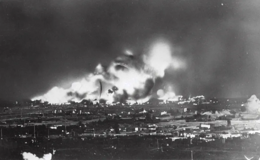 Image similar to hindenburg explosion, photography