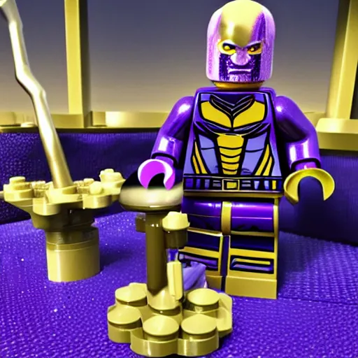 Prompt: lego thanos