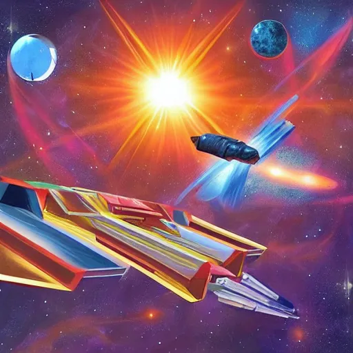 Image similar to space opera artwork