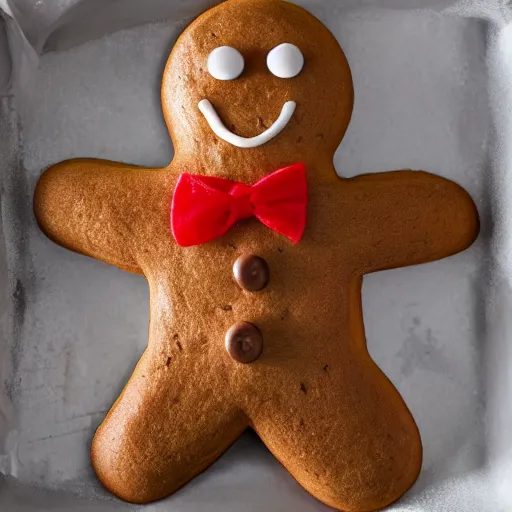 Prompt: newt gingrich, gingerbread man, fresh out of the oven, steaming, realistic, 8 k, high quality, delicious