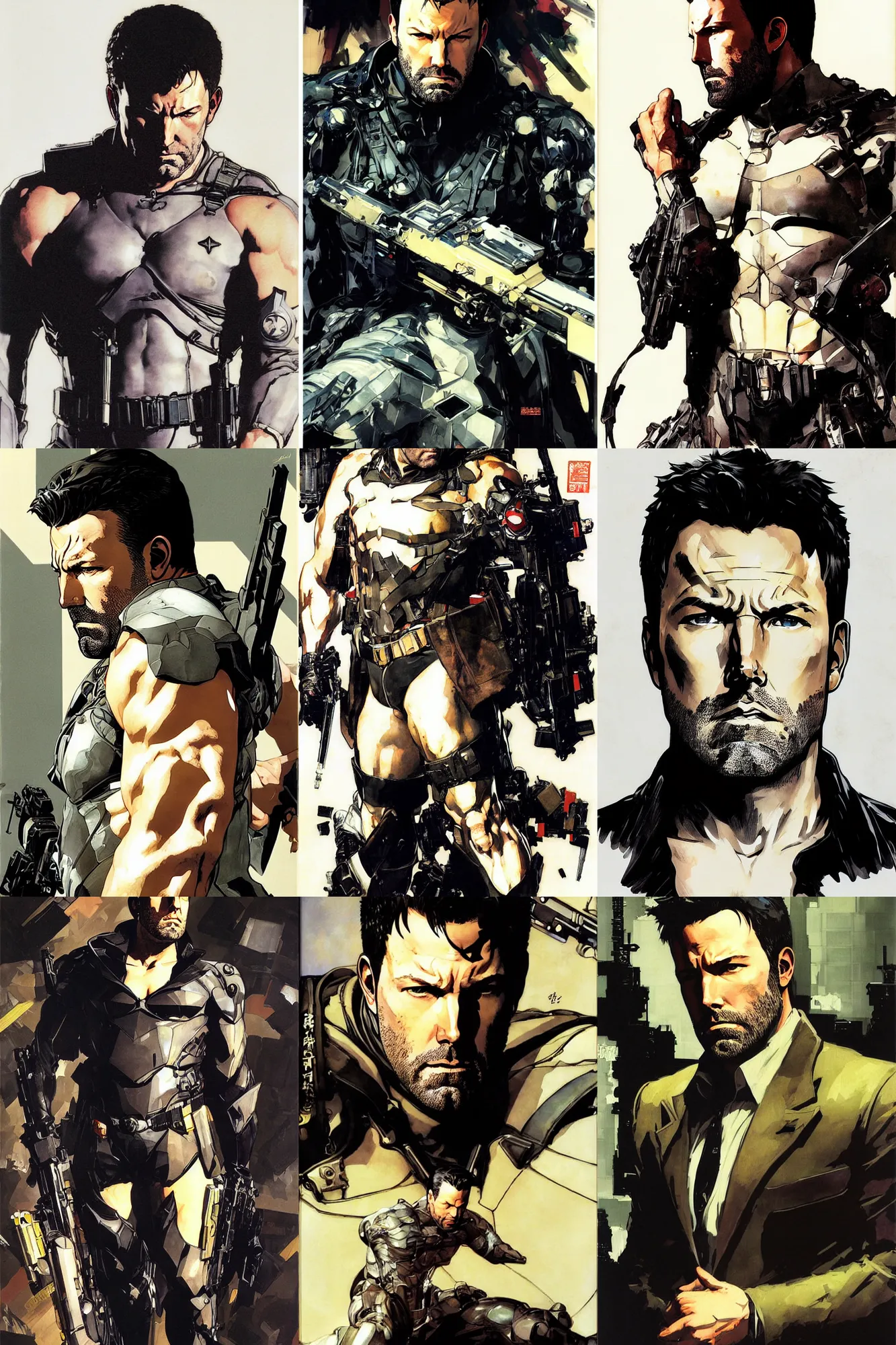 Prompt: ben affleck, painting by j. c. leyendecker, yoji shinkawa, katayama bokuyo