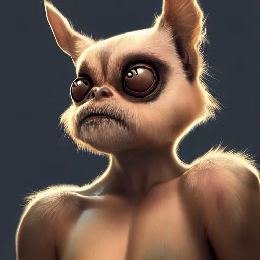 Image similar to gizmo the mogwai, award winning creature portrait photography, extremely detailed, artstation, 8 k, sensual lighting, incredible art, wlop, artgerm