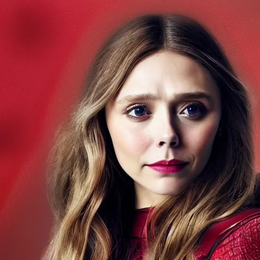 Prompt: ( ( ( ( ( ( ( ( ( ( elizabeth olsen ) ) ) ) ) ) ) ) ) ) scarlet witch!!! chris hemsworth, portrait!!!, [ 4 k photorealism ]!!, trending on unsplash