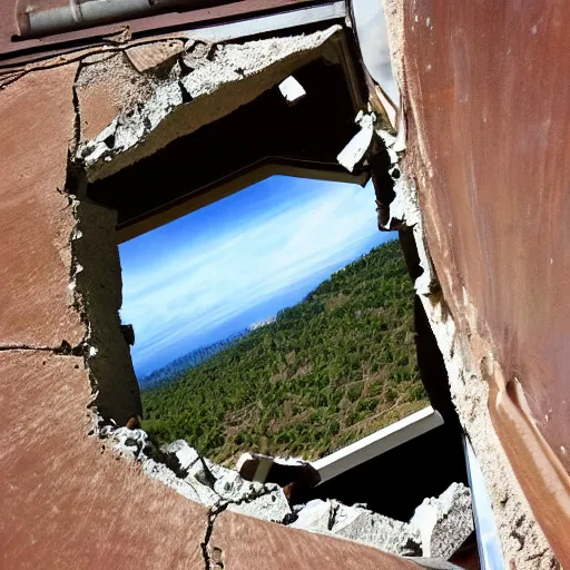 Image similar to photo taken from the window of the univers collapsing