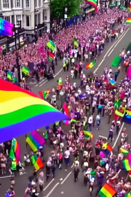 Image similar to pride parade london cctv footage