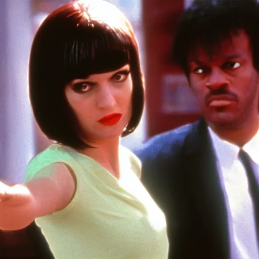 Image similar to babara salesch in the movie pulp fiction