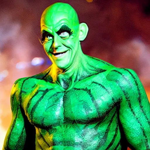 Image similar to Adam Sandler as the Green Goblin