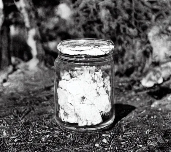 Prompt: corrupted jar full of bad mojo, photo pic by voodoo 35mm H 576