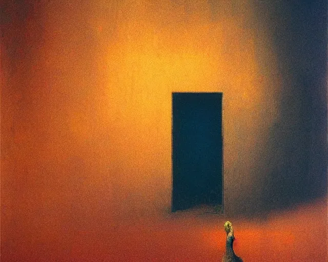 Prompt: by francis bacon, beksinski, mystical redscale photography evocative. the color out of space