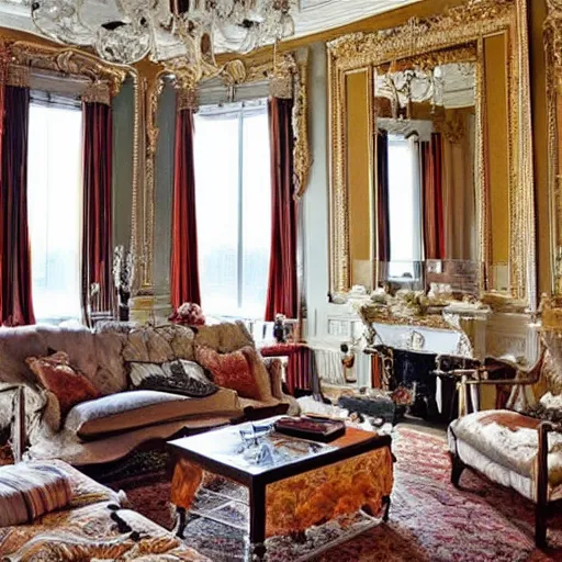 Image similar to a living room filled with furniture and lots of windows, featured on pexels, hall of mirrors