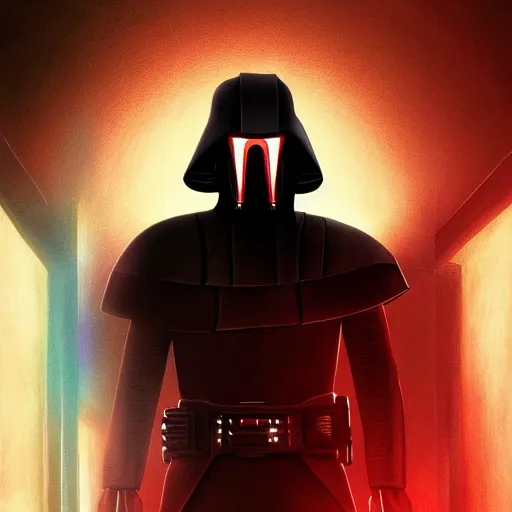 Image similar to keanu reeves as darth revan, artstation hall of fame gallery, editors choice, #1 digital painting of all time, most beautiful image ever created, emotionally evocative, greatest art ever made, lifetime achievement magnum opus masterpiece, the most amazing breathtaking image with the deepest message ever painted, a thing of beauty beyond imagination or words, 4k, highly detailed, cinematic lighting