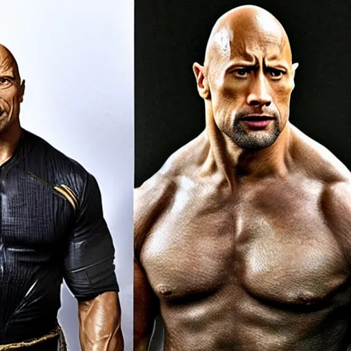 Image similar to dwayne johnson as pendari from star trek