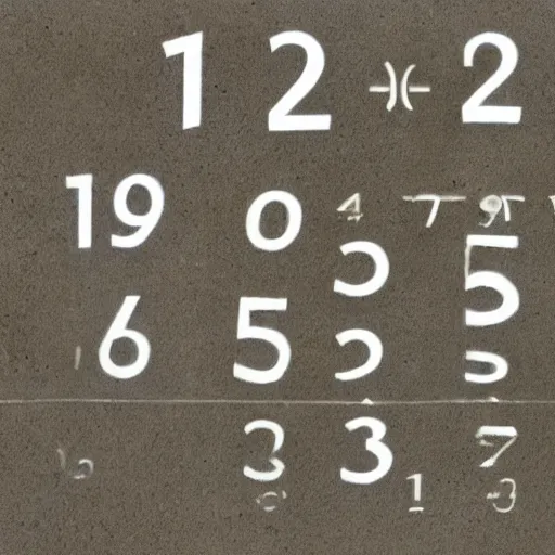Image similar to natural numbers