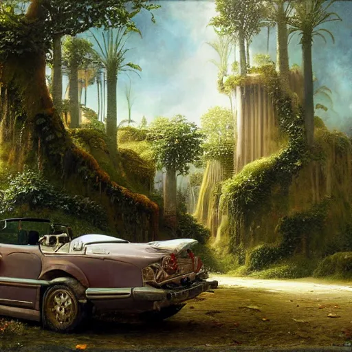 Image similar to paint surrealist 🚗, ferdinand knab, high definition and detailed 4 k