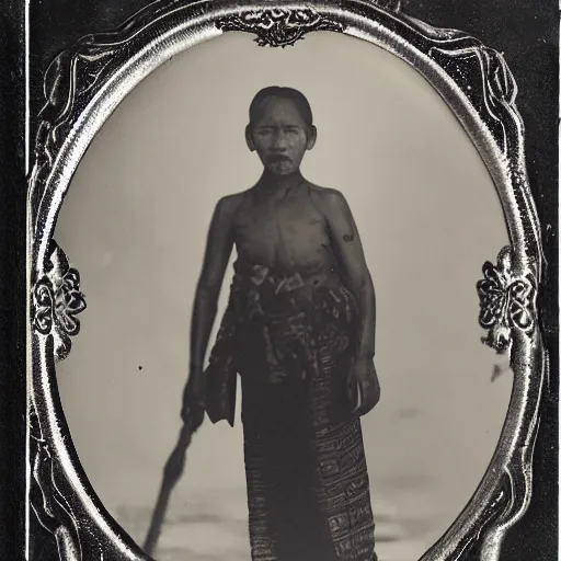 Image similar to Aswang, ambrotype