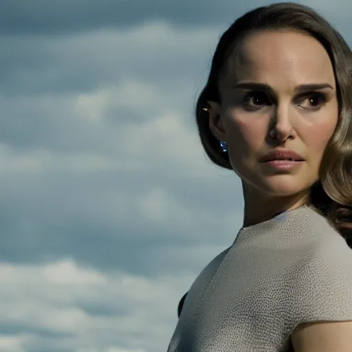 Prompt: still of natalie portman in westworld tv series