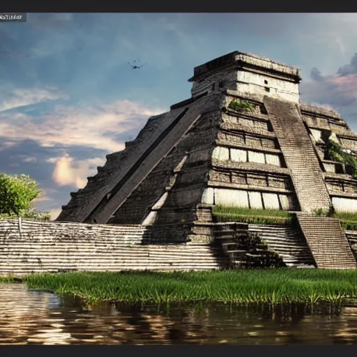 Prompt: tenochtitlan, painting by thomas cole, unreal engine, 3 d 4 k