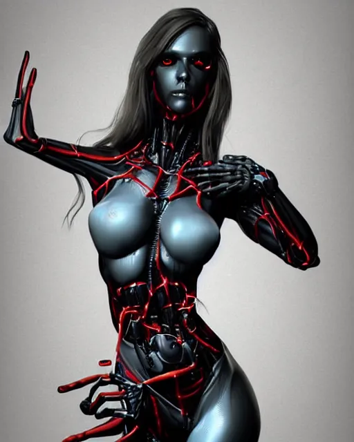 Image similar to woman with cybernetic spider arms, trending on artstation