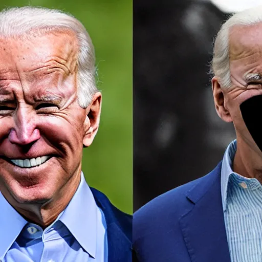 Image similar to award-winning photo of Joe Biden wearing cargo pants