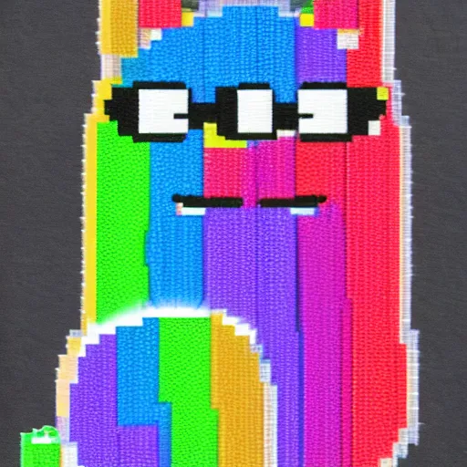 Minecraft Pixel Art Templates: Nyan Cat